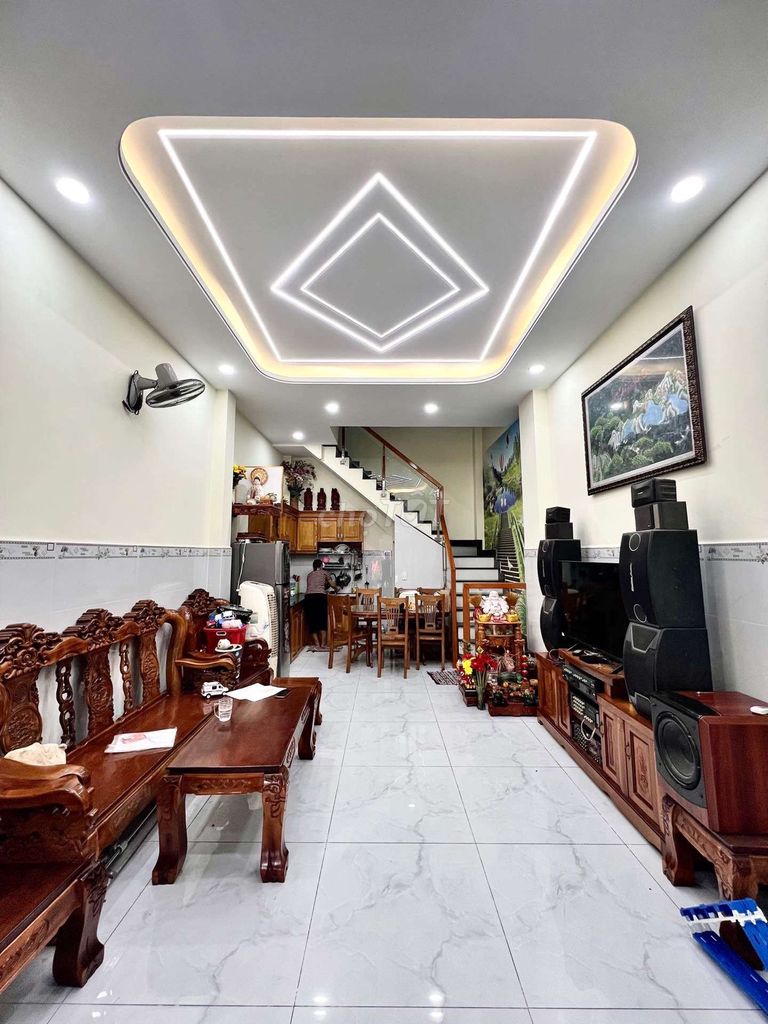QUÁ NGON-NHÀ MỚI ĐẸP 4 TẦNG HƯƠNG LỘ 2- 4X12M- HẺM 🚗👉CHỈ 4T.Ỷ NHỈNH