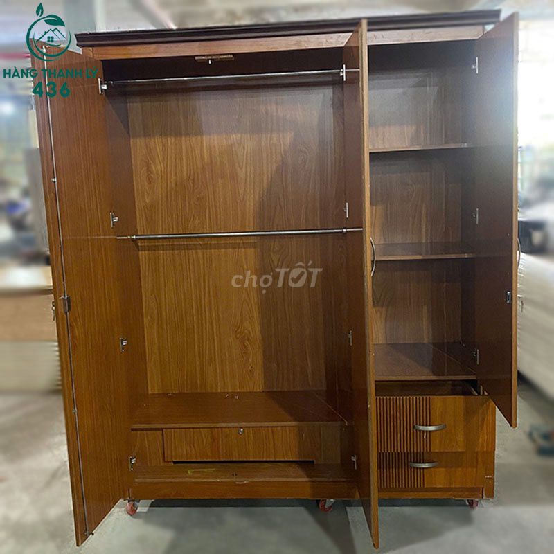 Tủ Quần Áo Gỗ MDF 3 Cánh Nâu Mới 90%. Mua bán Tủ, kệ gia đình tại Quận 10 Tp Hồ Chí Minh được đăng bởi Hàng thanh lý 436 hình 1