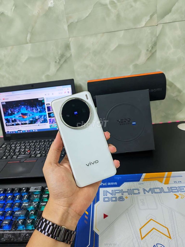Vivo X200 512GB Trắng Đã qua sử dụng. Mua bán Điện thoại tại Huyện Đông Anh Hà Nội được đăng bởi Đại Húp hình 1