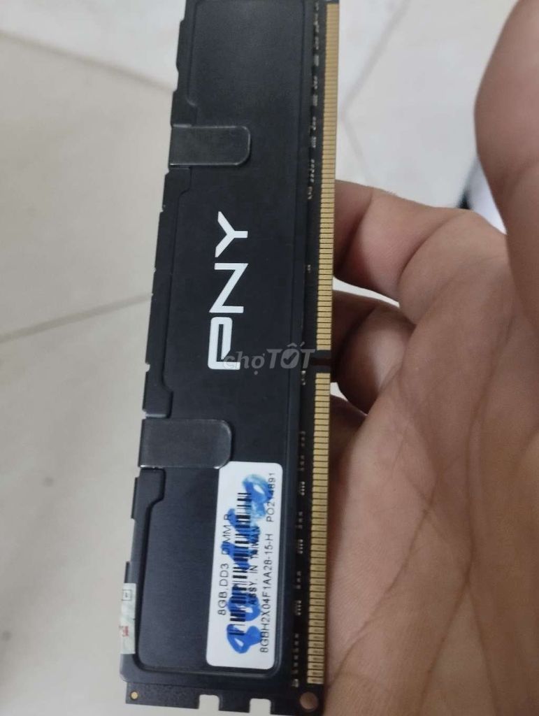 ram tản pc ddr3 8g buss 1600 chính hãng PNY