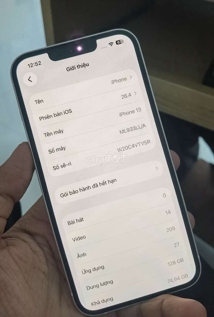Apple iPhone 13 128GB Trắng. Mua bán Điện thoại tại Thành phố Rạch Giá Kiên Giang được đăng bởi Tech Area hình 1
