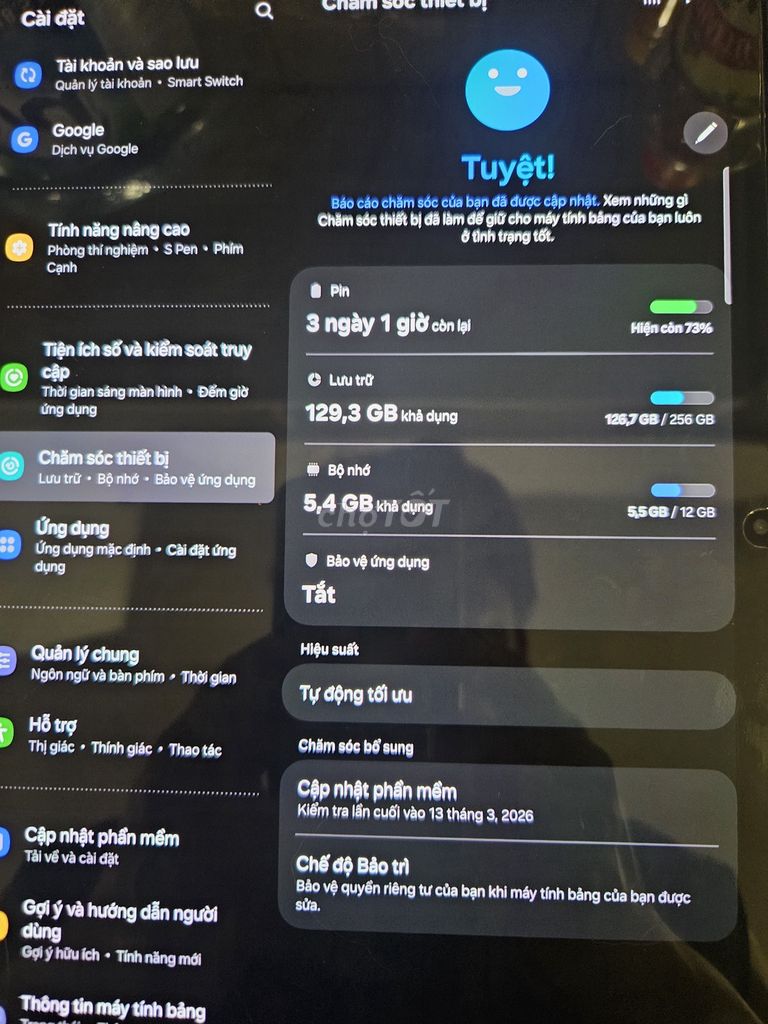 Samsung Galaxy Tab S9 12GB/256GB. Mua bán Máy tính bảng tại Quận Hoàng Mai Hà Nội được đăng bởi Vương Nguyễn hình 1