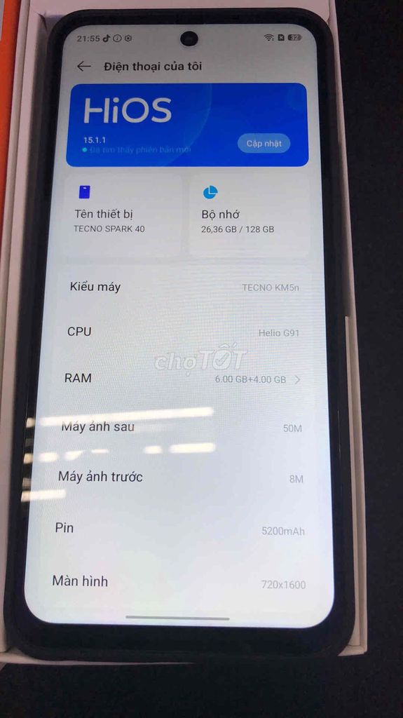 Tecno Spark 40 ram6g/128g. Mua bán Điện thoại tại Thành phố Buôn Ma Thuột Đắk Lắk được đăng bởi phi hình 1