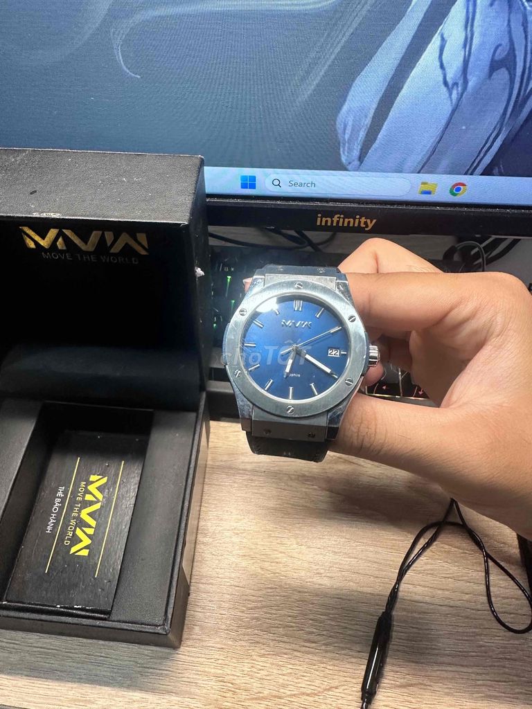 Đồng hồ MVW 45 mm Nam ML028-01. Mua bán Đồng hồ tại Thị xã Gò Công Tiền Giang được đăng bởi Hưng Nguyễn hình 1