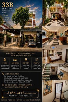 🏡 NHÀ MẶT TIỀN 5 TẦNG – VỪA AN CƯ, VỪA CÓ THU NHẬP – GIÁ 23 TỶ