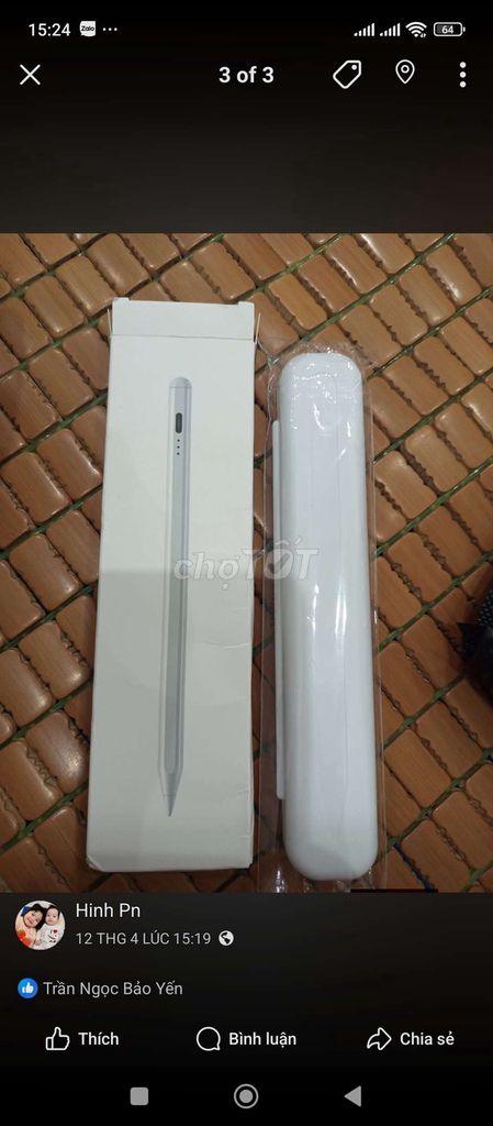 Bút cảm ứng Trắng Hỗ trợ vẽ ghi chú. Mua bán Phụ kiện (Màn hình, Chuột...) tại Huyện Quảng Điền Thừa Thiên Huế được đăng bởi hàng boom lazada hình 1
