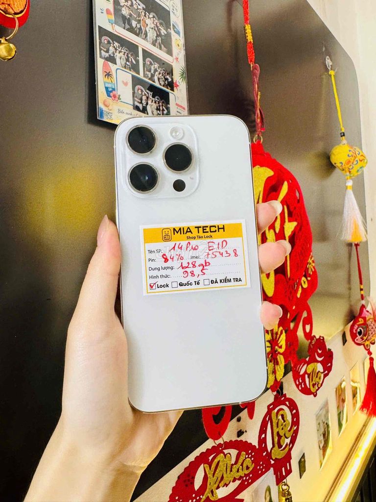 Apple iPhone 14 Pro Lock 128GB 84% pin 98.5% 2 SIM. Mua bán Điện thoại tại Quận Ba Đình Hà Nội được đăng bởi Huy Trần hình 1