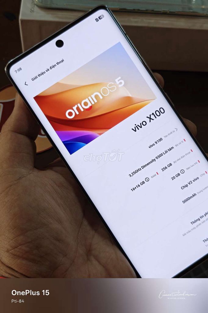 Vivo X100 16GB/256GB Trắng. Mua bán Điện thoại tại Huyện Long Hồ Vĩnh Long được đăng bởi ptiteck hình 1