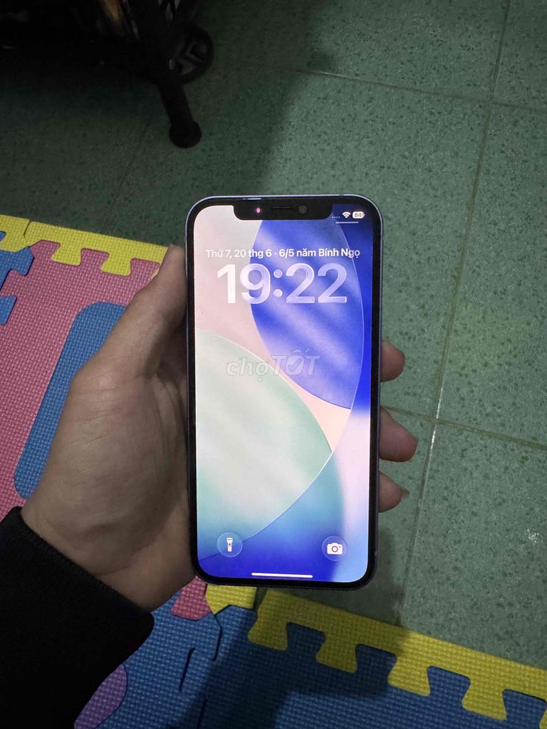 Apple iPhone 12 128G Tím Đã sử dụng 98%. Mua bán Điện thoại tại Huyện Châu Thành Hậu Giang được đăng bởi Khánh Duy hình 1