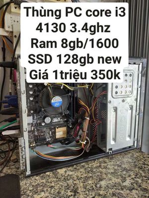 CPU I3  4130  RAM 8GB SSD 128GB CASE FPT