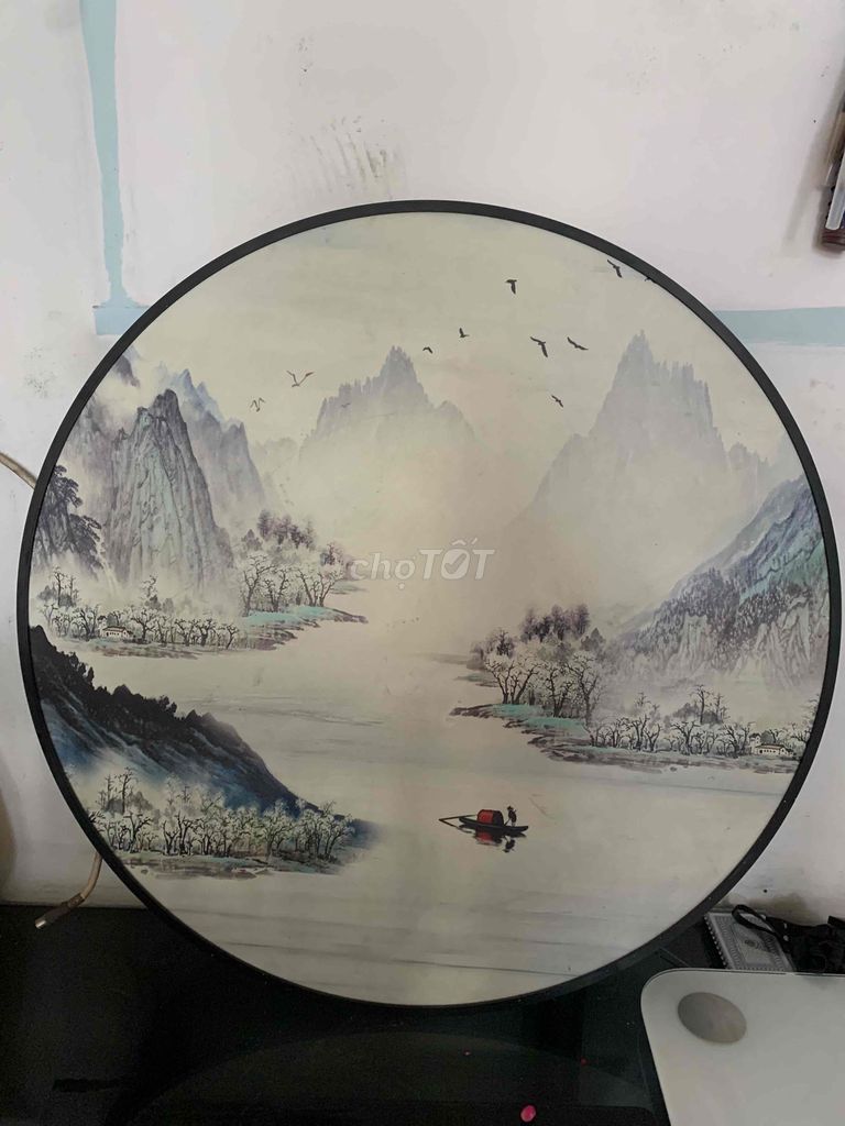 Tranh trang trí Phong cảnh hình tròn Đa sắc. Mua bán Cây cảnh, đồ trang trí tại Quận 5 Tp Hồ Chí Minh được đăng bởi Nguyễn phi hùng hình 1