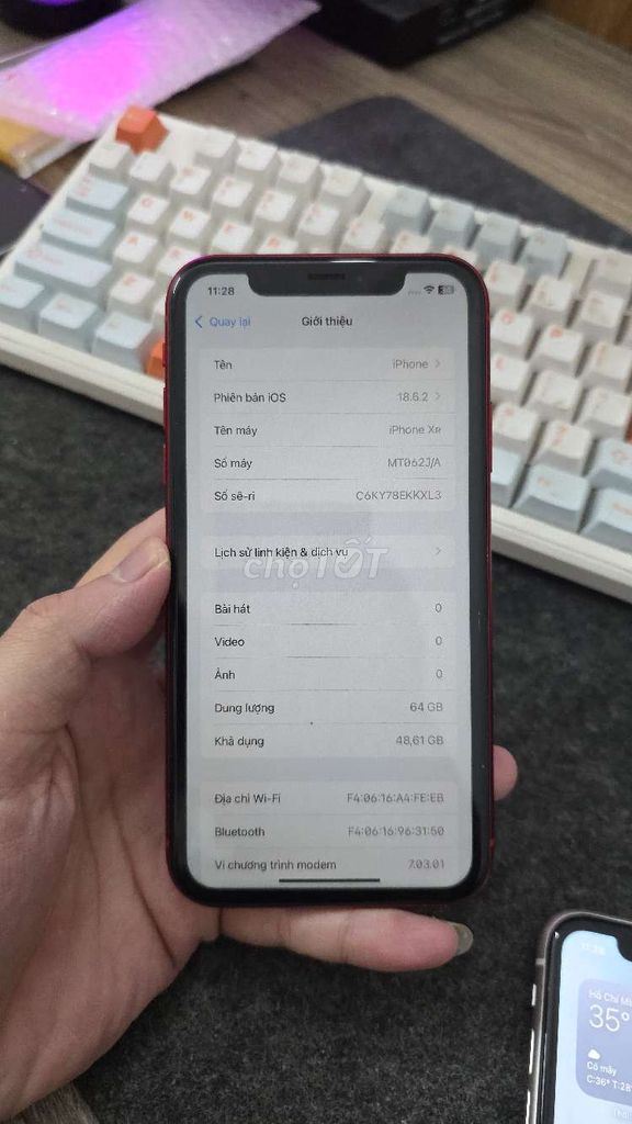 iPhone XR 64GB Đỏ Quốc tế LLA. Mua bán Điện thoại tại Quận Thanh Xuân Hà Nội được đăng bởi Shandp thanh xuân hình 1