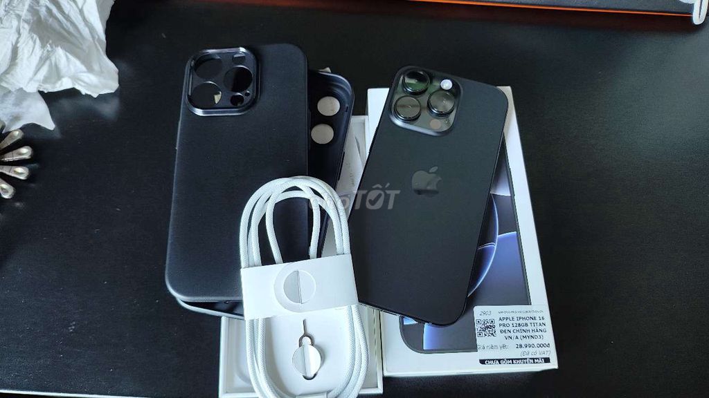Apple iPhone 16 Pro 128GB Đen Đã sử dụng. Mua bán Điện thoại tại Thị xã Bến Cát Bình Dương được đăng bởi trần nghiêm hình 1