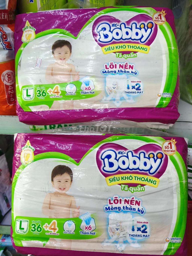 Thanh lý Tã quần Bobby bị dơ bao bì