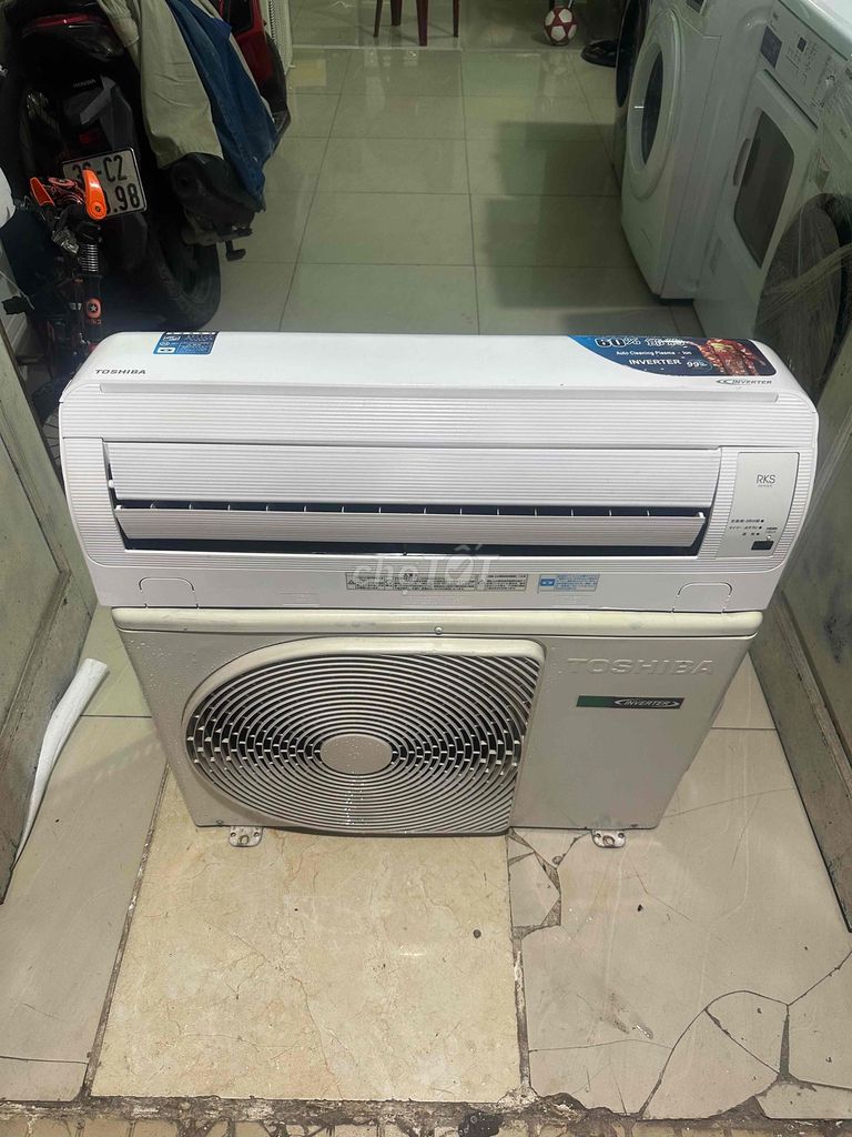 Máy lạnh Toshiba Inverter Tiết kiệm điện Trắng. Mua bán Máy lạnh, điều hoà tại Thành phố Dĩ An Bình Dương được đăng bởi Điện  máy HT hình 1