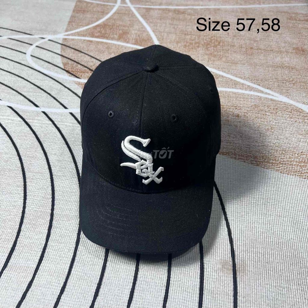 Mũ lưỡi trai MLB Chicago White Sox Đen. Mua bán Phụ kiện thời trang khác tại Huyện Đức Trọng Lâm Đồng được đăng bởi Black 2hand  hình 1