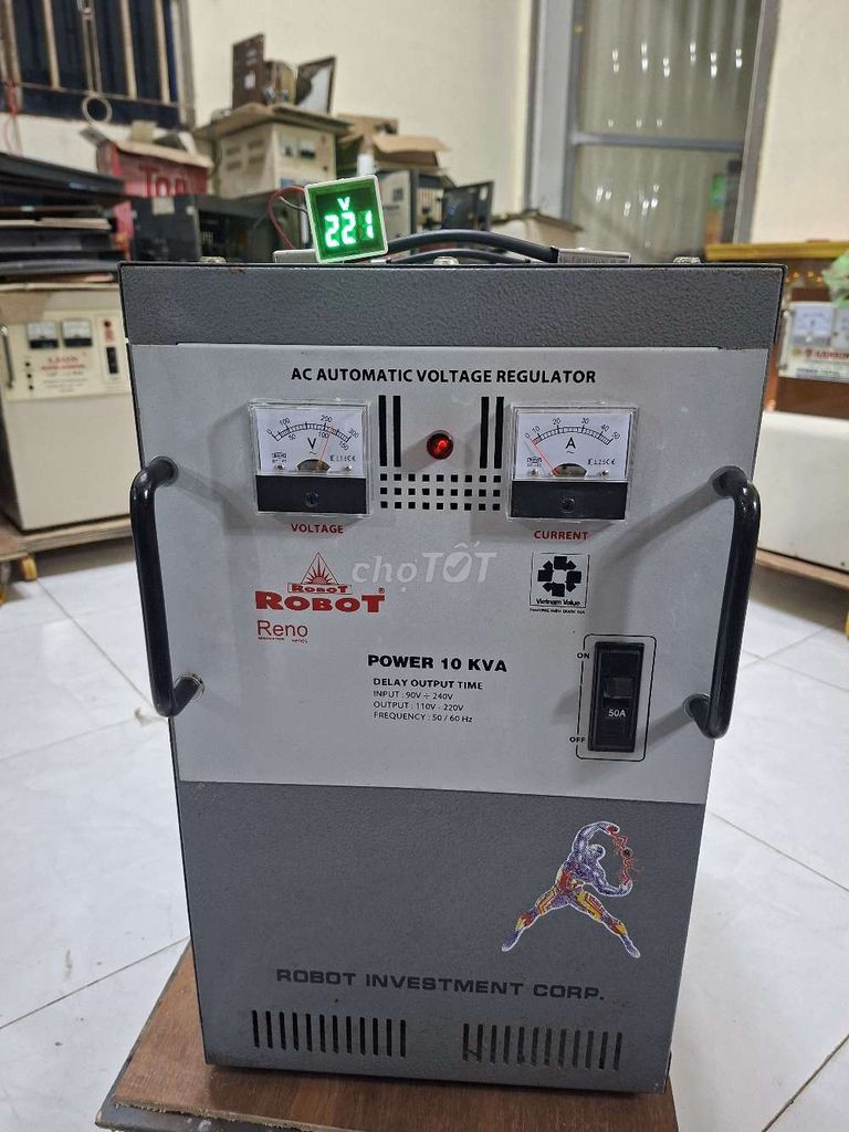 Ổn áp Robot Reno 10 KVA. Mua bán Đồ chuyên dụng, Giống nuôi trồng tại Huyện Bến Lức Long An được đăng bởi Tình Tuân Group hình 1