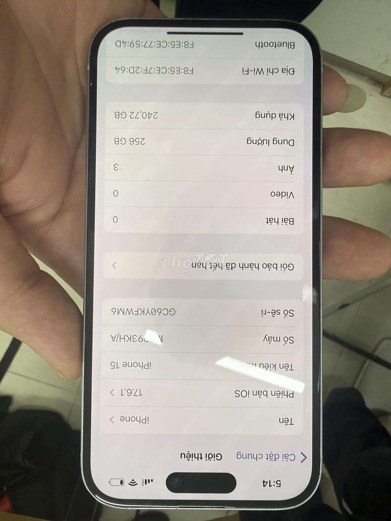 Apple iPhone 15 256GB Trắng 83%. Mua bán Điện thoại tại Quận Hà Đông Hà Nội được đăng bởi  Tiến Anh hình 1