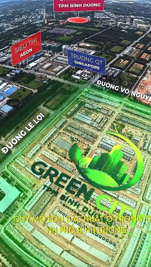10 suất nội bộ Becamex ,1 trệt 3 lầu Green City ,Thành phố mới BD, shr