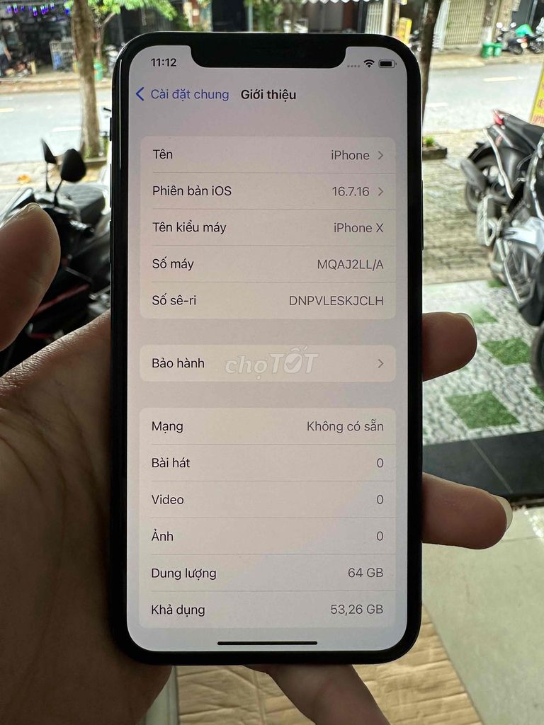 iPhone X 64GB Đen Nguyên Zin. Mua bán Điện thoại tại Quận Thanh Khê Đà Nẵng được đăng bởi Cầm Đồ Quán Hộ 2 hình 1