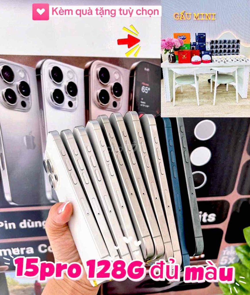 iPhone 15 Pro 128GB Đủ màu. Mua bán Điện thoại tại Huyện Hòa Thành Tây Ninh được đăng bởi Đoàn Phúc hình 1