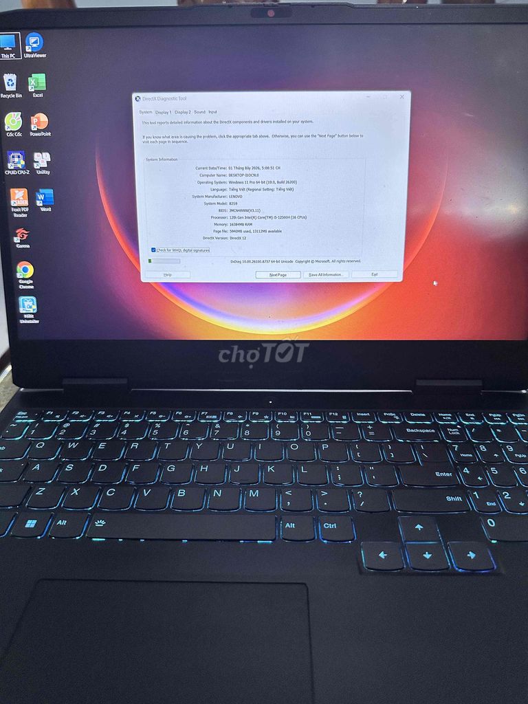 Lenovo Ideapad Gaming 3 I5 12500H RTX 3050 Zin. Mua bán Laptop tại Huyện Hóc Môn Tp Hồ Chí Minh được đăng bởi Gia Bảo hình 1