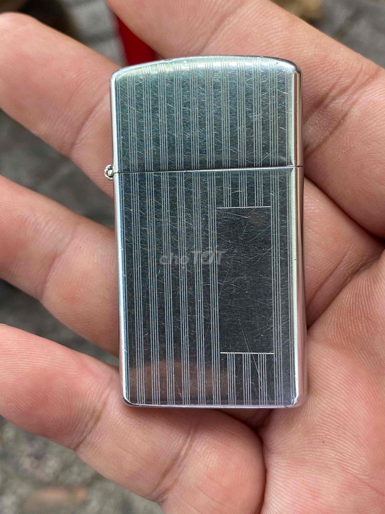 Zippo Mỹ silim xưa chữ xéo 1958 sưu tầm đẹp.