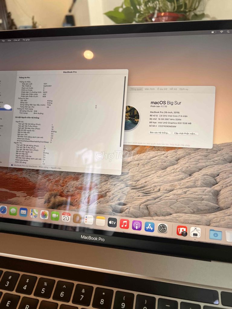 MacBook Pro 2019 16” 16GB RAM 512GB SSD máy Mỹ