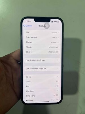 iphone 13 VN/A mua mới zin bán lại nên đời máy to. Mua bán Điện thoại tại Quận Hoàng Mai Hà Nội được đăng bởi Ca