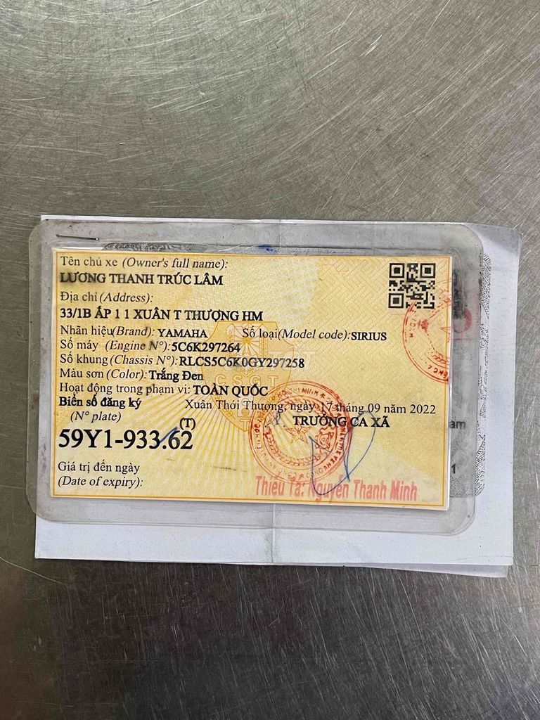 SIRIUS 2016 TP HỖ TRỢ GÓP OĐ NỢ XẤU CÓ GL ĐỖI XE. Mua bán Xe máy tại Huyện Hóc Môn Tp Hồ Chí Minh được đăng bởi Khaianh  hình 6