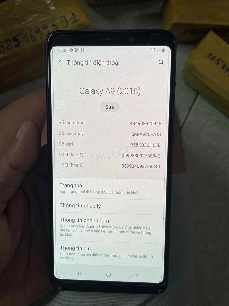 samsung a9 2018 ram 6gb/128gb