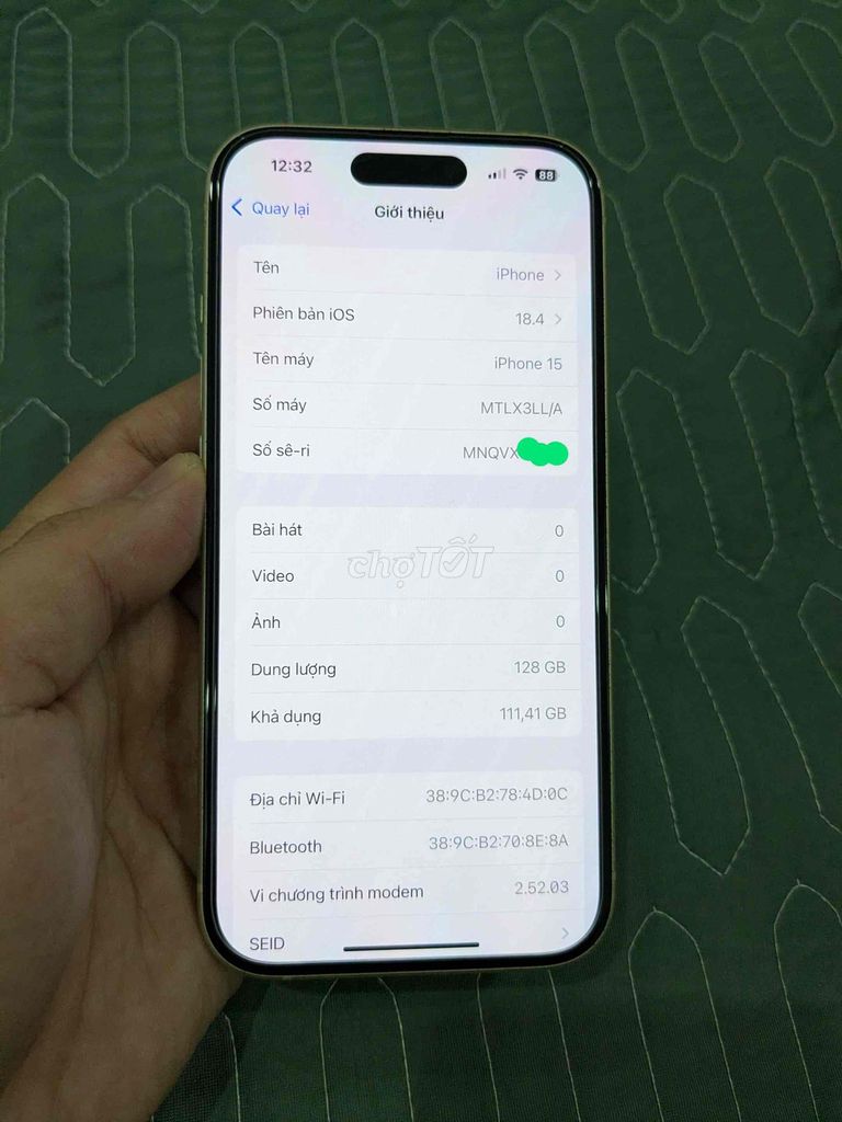 ip 15 lock 128gb full cn kèm sạc. Mua bán Điện thoại tại Thành phố Thái Bình Thái Bình được đăng bởi nguyễn đức hình 1
