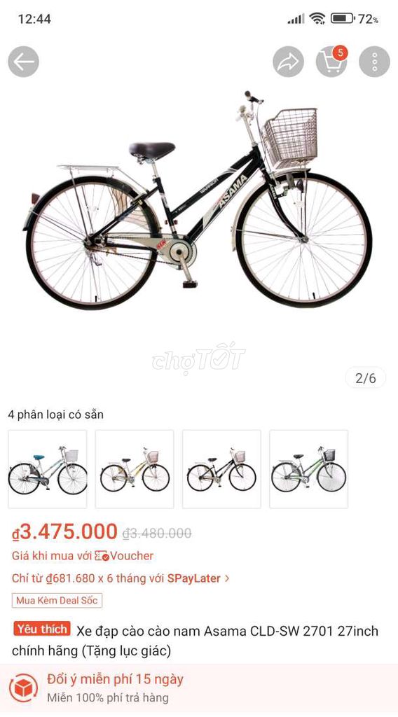 Thanh lí xe đạp Asama trước mua hơn 3trieu ít dùng