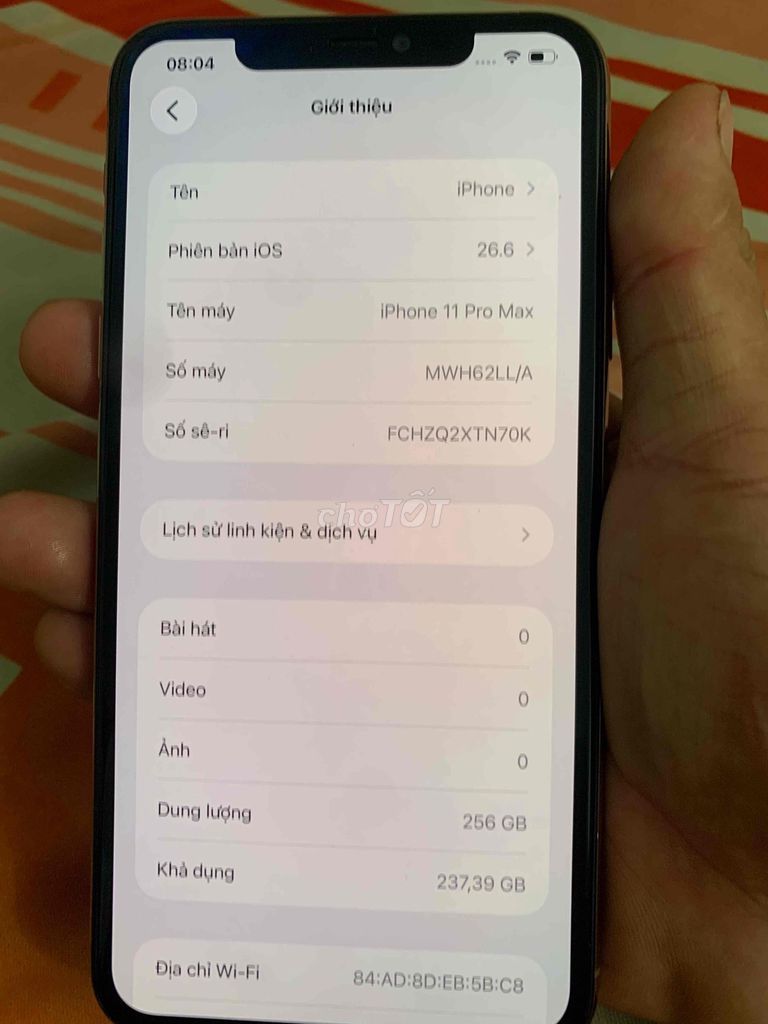 iPhone 11 Pro Max 256GB càn bán lại. Mua bán Điện thoại tại Quận 7 Tp Hồ Chí Minh được đăng bởi Lê Thanh Tân hình 1