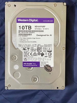 Ổ cứng WD Purple Pro 10TB. Mua bán Linh kiện (RAM, Card...) tại Quận Tân Phú Tp Hồ Chí Minh được đăng bởi Lê Đắc Hùng