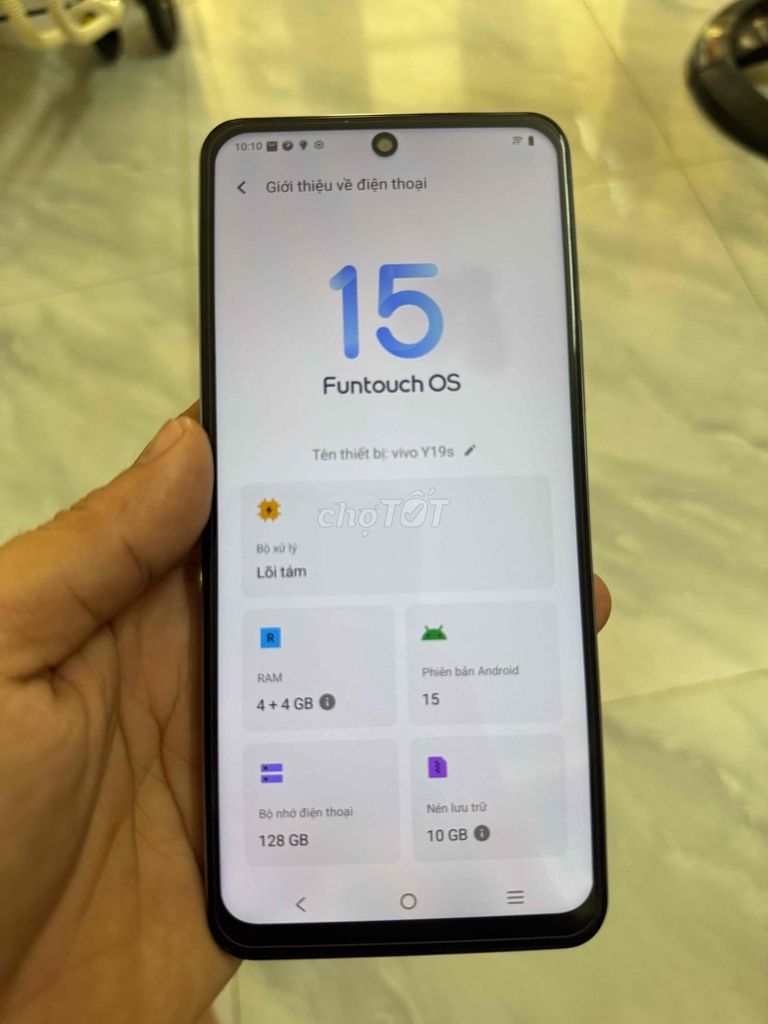 Vivo Y19s 8GB/128GB Bạc. Mua bán Điện thoại tại Thành phố Huế Thừa Thiên Huế được đăng bởi Nguyễn Nhật Thành hình 1