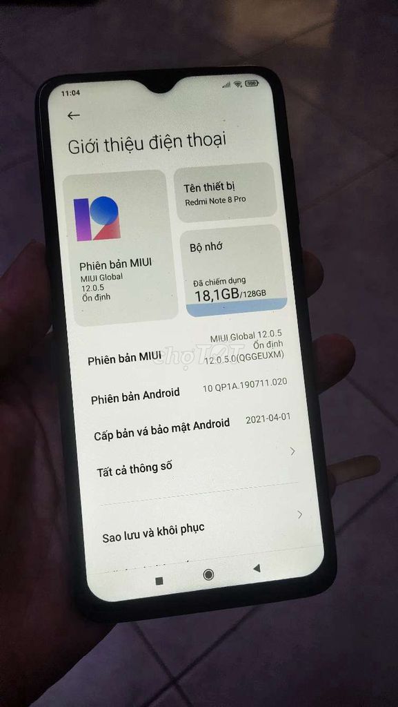 Xiaomi Redmi Note 8 Pro 128GB Xanh. Mua bán Điện thoại tại Quận Bình Thạnh Tp Hồ Chí Minh được đăng bởi Mr John hình 1