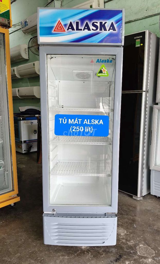 TỦ MÁT ALASKA 250 LÍT. (Gas, Block Rin)