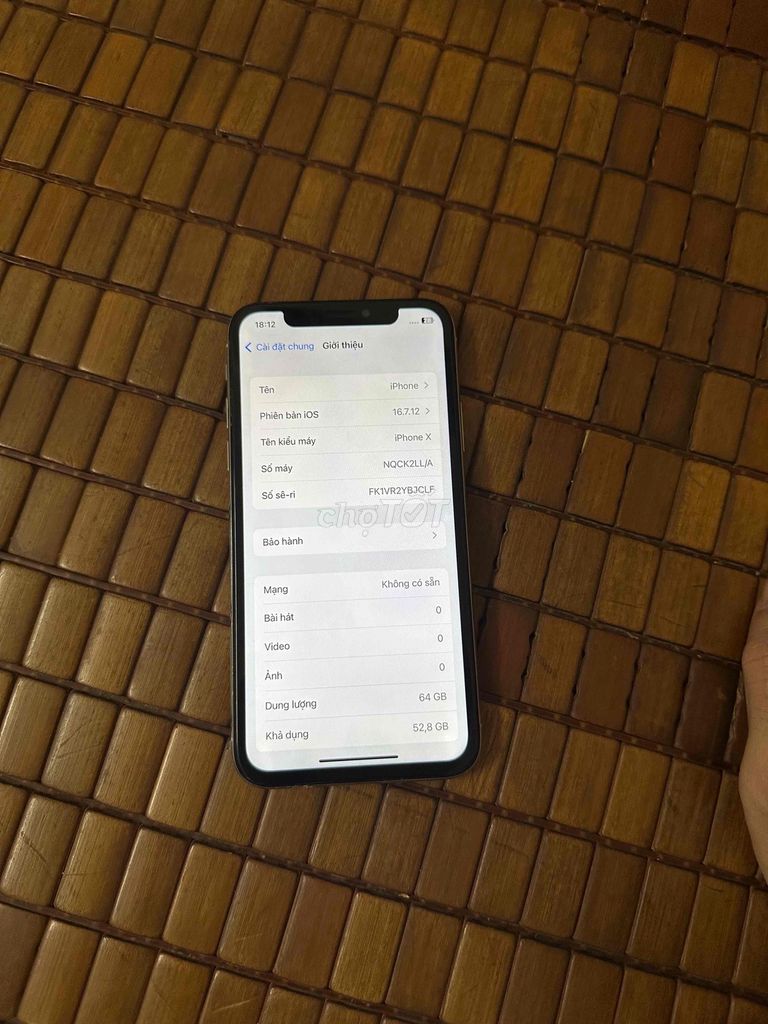 Apple iPhone X quốc tế mất face. Mua bán Điện thoại tại Quận Đống Đa Hà Nội được đăng bởi Hải Bình hình 1