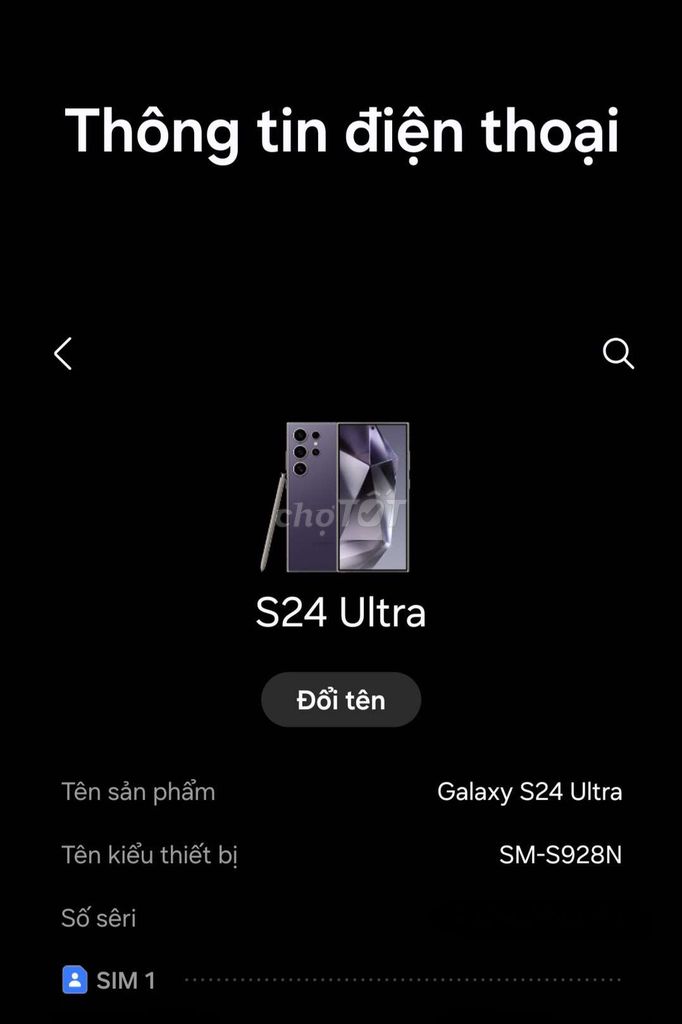 Samsung Galaxy S24 Ultra. Mua bán Điện thoại tại Huyện Châu Thành Tiền Giang được đăng bởi Bin hình 1