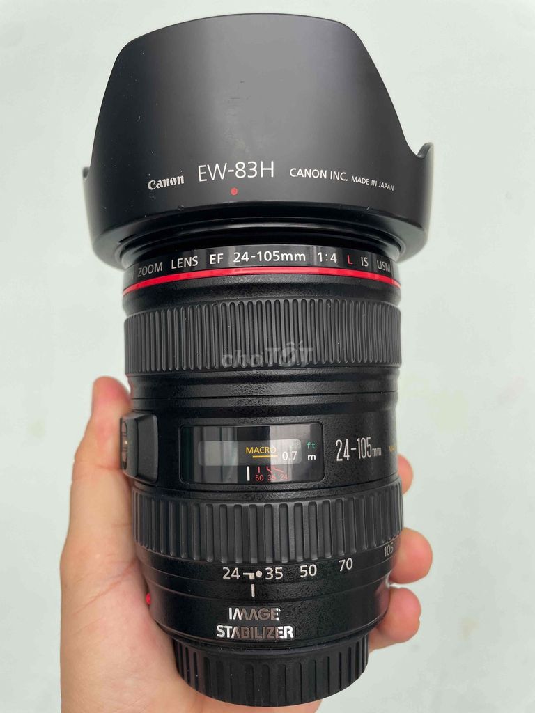 Ống kính Canon 24-105mm f4 Đen Đã sử dụng. Mua bán Máy ảnh, Máy quay tại Quận 3 Tp Hồ Chí Minh được đăng bởi huonglan Nguyễn  hình 1
