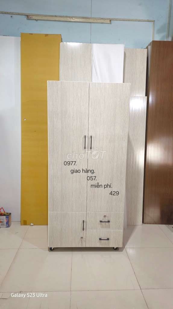 Tủ quần áo 2 cánh ngang 85cm.ghh999