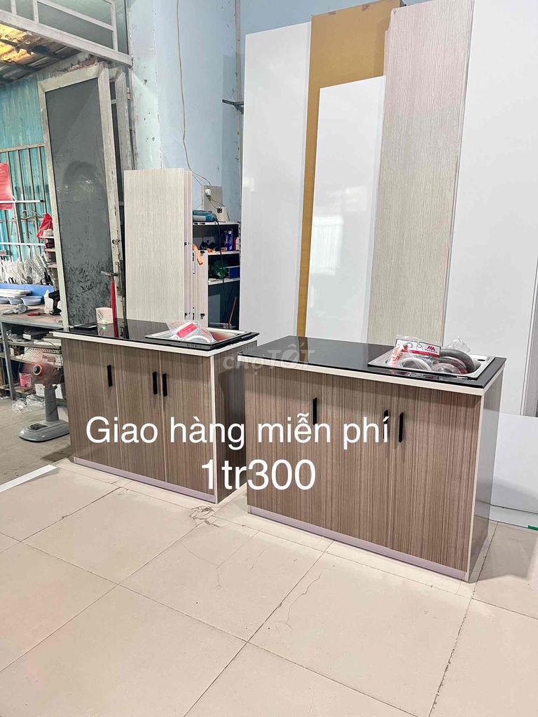 Tủ bếp mini nhựa đài loan giá rẻ