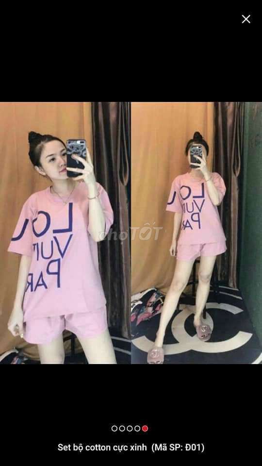 Bộ đồ nữ Cotton Hồng. Mua bán Quần áo tại Quận 5 Tp Hồ Chí Minh được đăng bởi Nguyenphuong hình 1