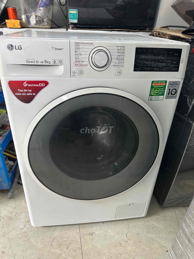 Máy giặt LG Inverter Direct Drive 8kg Trắng cũ. Mua bán Máy giặt tại Quận 7 Tp Hồ Chí Minh được đăng bởi shop đồ cũ hình 1
