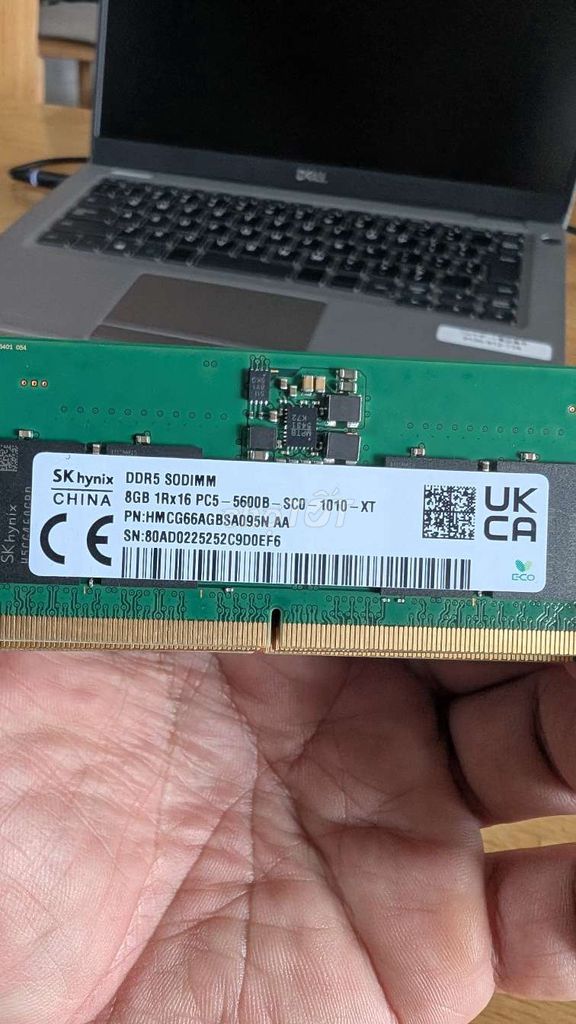 RAM laptop SK Hynix DDR5 SODIMM 8GB. Mua bán Linh kiện (RAM, Card...) tại Thành phố Phan Thiết Bình Thuận được đăng bởi Laptop Rin No1 hình 1