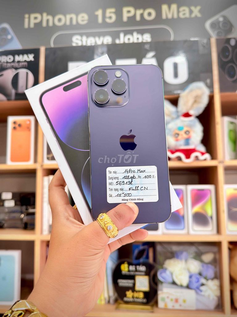 Apple iPhone 14 Pro Max 128GB Tím 98. Mua bán Điện thoại tại Thành phố Long Xuyên An Giang được đăng bởi Bi Táo Store hình 1