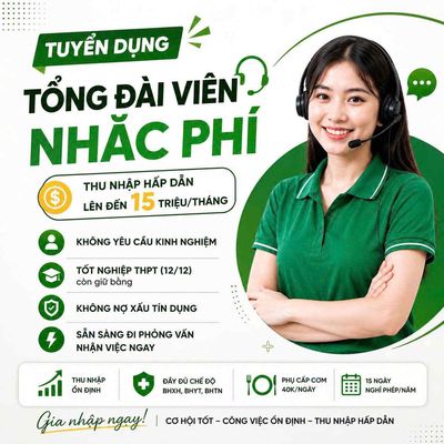 CSKH NHẮC PHÍ - KHÔNG YÊU CẦU KINH NGHIỆM