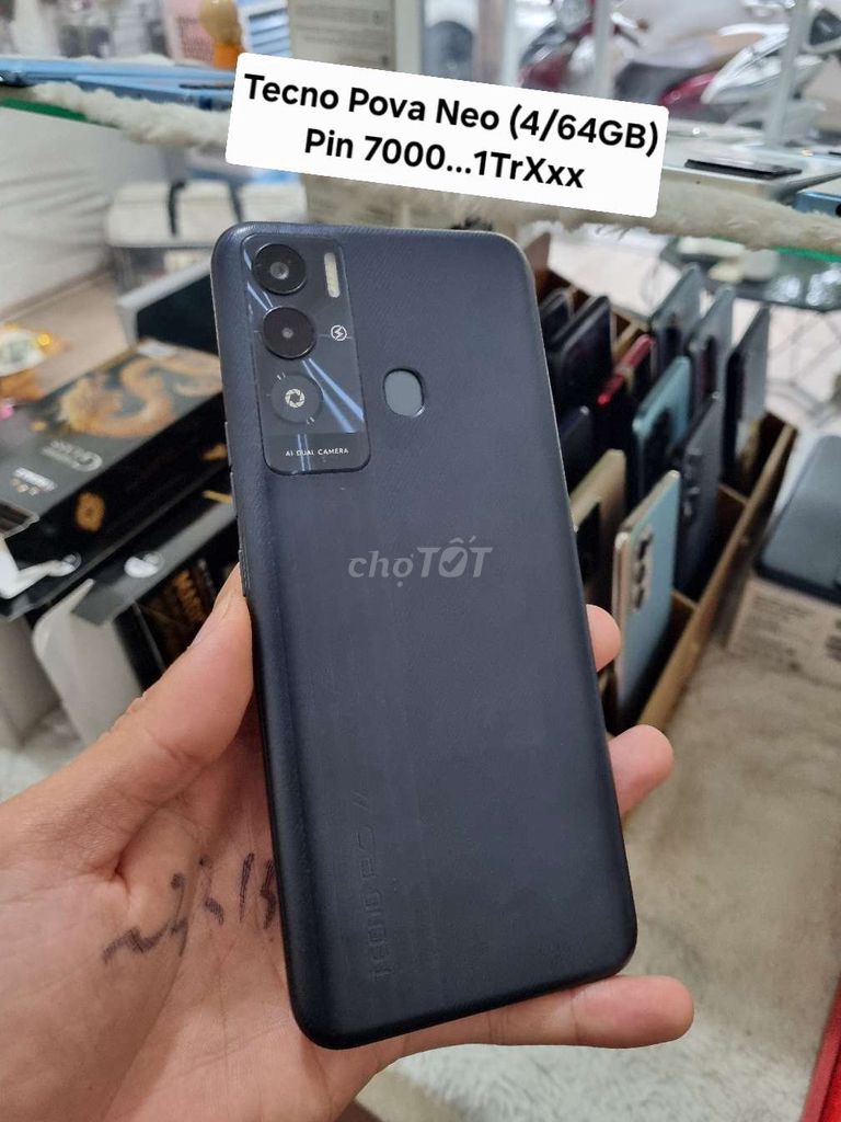 Tecno Pova NEO (4/64GB) Zin Mượt Pin 6000mAh