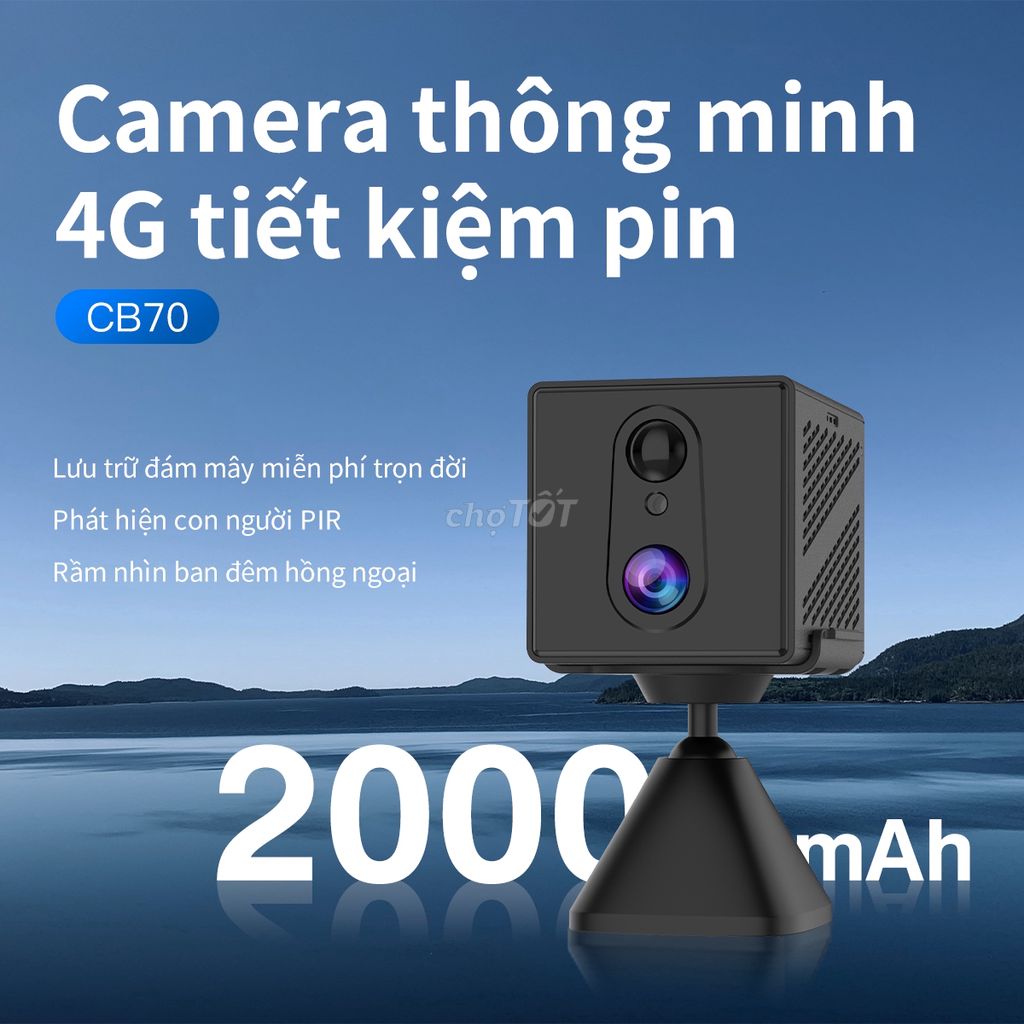 Camera dùng sim 4G Vstarcam CB70 Pin 2000MAH